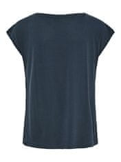 Pieces Dámske tričko PCKAMALA Comfort Fit 17095260 Ombre Blue (Veľkosť S)
