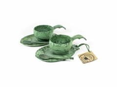 Kupilka KTELG Slow down set Green 2 x 21 cup, 2 x 14 small plate and 2 x teaspoon