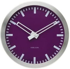 Karlsson Nástenné hodiny Splash purpurové 25cm