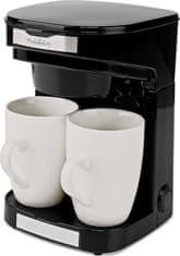 Nedis kávovar/ na dva šálky/ kapacita 0,25 l/ automatické vypnutí/ černý