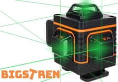 BIGSTREN 18763 16riadkový 360-stupňový laserový nivelačný prístroj, čierny 15932