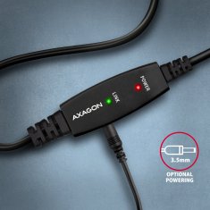 AXAGON ADR-215B USB2.0, A-M->B-M, aktivní prodlužka/repeater kábel 15m