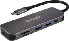 D-LINK DUB-2325/E USB-C Hub , USB-C, 2x USB 3.0, MicroSD/SD slot