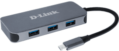 D-LINK DUB-2335 6v1, USB-C Hub, 3x USB 3.0, USB-C, LAN 1 Gbps, HDMI 1.4