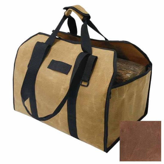 FIREWOOD Bag Taška na drevo Premium tmavo hnedá T004