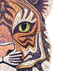 Lubiwood Drevená skladačka - Kráľovský Tiger - Veľkosť L