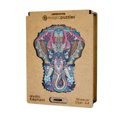 Lubiwood Drevená skladačka - Mystický Slon - Veľkosť L