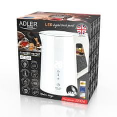 Adler LED rýchlovarná kanvica s reguláciou teploty 1,7 l STRIX