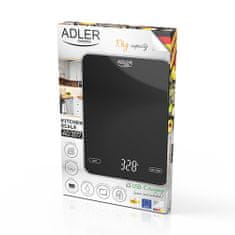 Adler Kuchynská váha 10 kg dobíjateľná cez USB