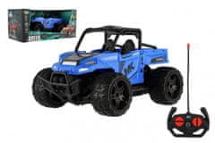 Teddies Auto RC buggy pick-up terénne modré 22cm plast 27MHz na batérie so svetlom