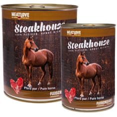 Meat Love Konzerva steakhouse 100% konské mäso 800g