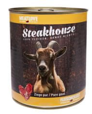 Meat Love Konzerva STEAKHOUSE - 100% kozie mäso 800g