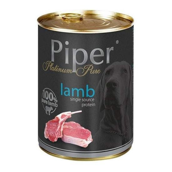 PIPER PLATINUM Konzerva s čistým jahňacím mäsom 400g
