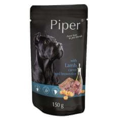 Piper Kapsička pre psa s jahňacinou mrkvou a hnedou ryžou 150g