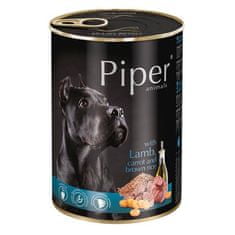 Piper Konzerva pre psa s jahňacinou, mrkvou a hnedou ryžou 400g
