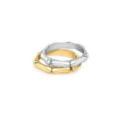 Morellato Elegantný pozlátený prsteň z recyklovaného striebra Essenza SAWA15 (Obvod 54 mm)