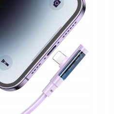 Mcdodo Kábel pre iPhone, uhlový, výkonný, superrýchly, Mcdodo, 36 W, 1,8 m, fialový CA-3414