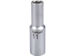 Fortum Hlavice nástrčné (4700511) prodloužená, 1/2&quot;, 11mm, L 77mm, 61CrV5