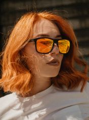 VeyRey Unisex slnečné okuliare Kerirnus oranžová sklíčka univerzální