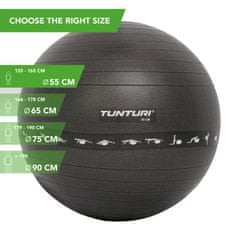 Tunturi Gymnastická lopta zosilnená 55 cm čierna