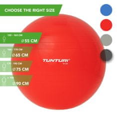Tunturi Gymnastická lopta TUNTURI 55 cm červená