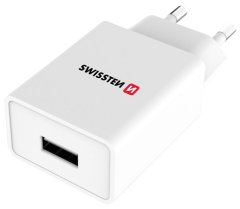 SWISSTEN Swissten Síťový Adaptér Smart Ic 1X Usb 1A Power + Datový Kabel Usb / Micro Usb 1,2 M Bílý
