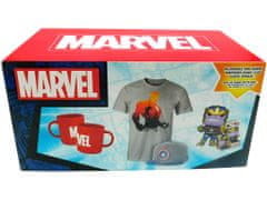 Wootbox Sběratelský Box - Wootbox s prekvapením Marvel - Hrnek, tričko, šiltovka, figurka Funko POP! 4v1