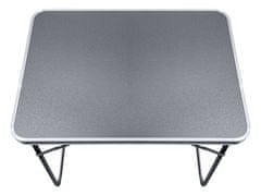 Aga Skladací kempingový stolík 70x50x60 cm Sivý