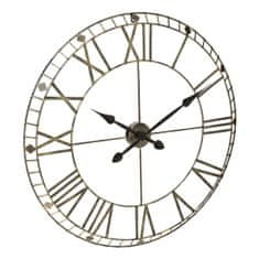 Atmosphera Nástenné kovové hodiny Vintage 3819, tmavošedá 77cm