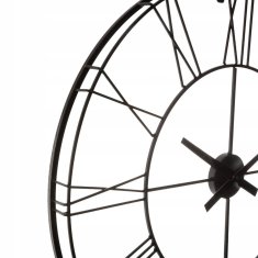 Atmosphera Nástenné kovové hodiny Vintage 977A, 70 cm, čierne