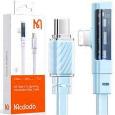 Mcdodo Mcdodo USB-C Lightning vysokorýchlostný kábel 36W 1,2M modrý CA-3442