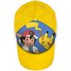 EUROSWAN Detská šiltovka Pokémon Pikachu a Ash Ketchum