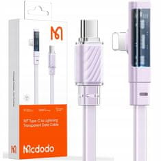 Mcdodo Mcdodo USB-C Lightning vysokorýchlostný kábel 36W 1,8M fialový CA-3444