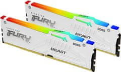 Kingston Fury Beast White RGB 64GB (2x32GB) DDR5 5200 CL36, AMD EXPO