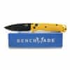 Benchmade Bugout WorkSharp Exclusive-Blue Class (PP0004939), vreckový nôž 8 cm, žltá, Grivory