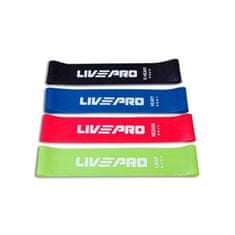LivePro Odporová fitnes aerobic guma LivePro SET 4 ks