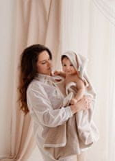 BELISIMA Detská osuška so žinkou a ručníkom Belisima Swaddle béžová 