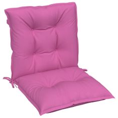 Vidaxl Podložky na stoličky 4 ks ružové 100x50x7 cm látka