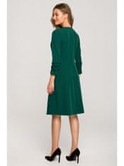 Style Stylove Dámske mini šaty Anglina S325 zelená L