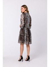 Style Dámske mini šaty Omiten S337 leopard L