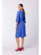 Style Stylove Dámske mini šaty Outak S340 nebesky modrá XL
