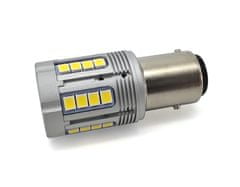 motoLEDy LED žiarovka P21/5W BAY15D 12-24V bez poruchy 3000lm biela