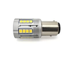 motoLEDy LED žiarovka P21/5W BAY15D 12-24V bez poruchy 3000lm biela