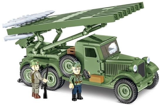 Cobi Druhá svetová vojna BM-13 Kaťuša ZIS-6, 1:35, 440 kociek, 2 figúrky