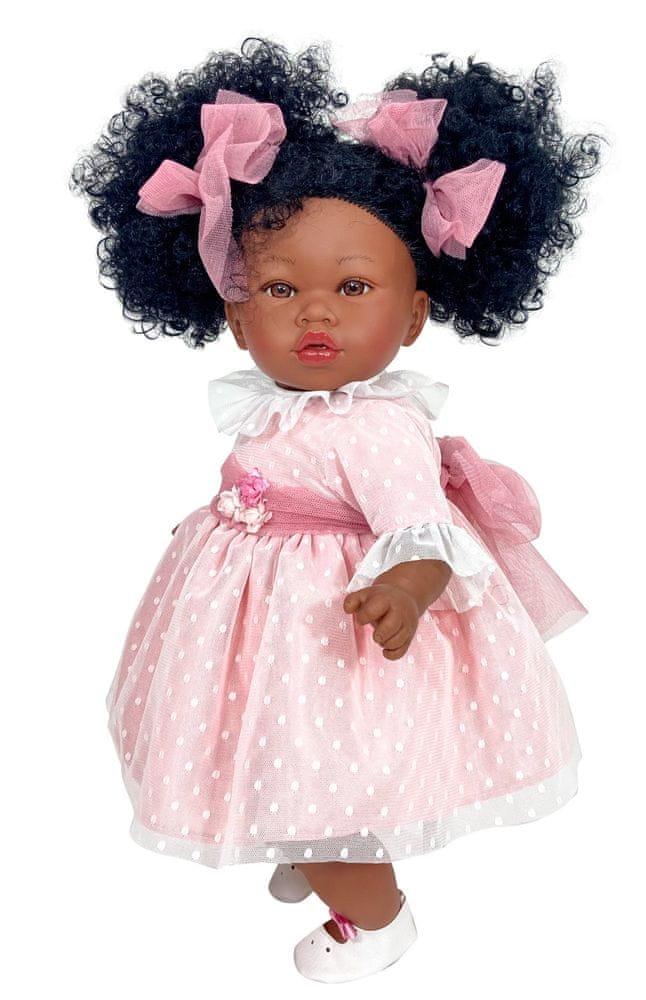 Nines 31700 bábika s vláskami černoška Addis 45 cm