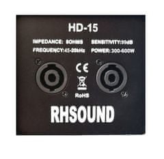 RHsound HD 15 reprobox, 15", 600W,