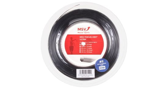 MSV Focus HEX Ultra tenisový výplet 200 m čierna 130