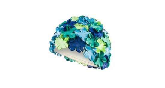 Aqua Speed Bloom kúpacia čiapka modrá-zelená 1 ks