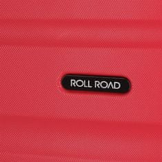 Jada Toys Sada ABS cestovných kufrov ROLL ROAD FLEX Red / Červené, 55-65-75cm, 5849464