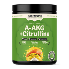 GreenFood Nutrition Performance A-AKG + Citrulline Malate 420g - Mango